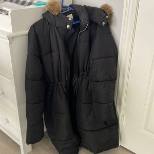 Old Navy Black Maternity Winter Coat